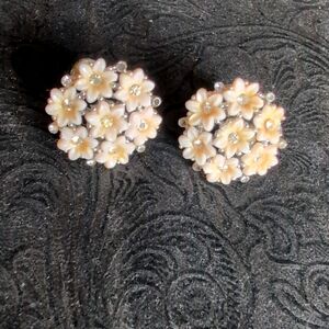 Rare vintage Lisner clip on earrings
